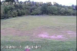北海道旭川市 石狩川 東三条樋門のライブカメラ