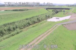 北海道長沼町 嶮淵川 東4線橋のライブカメラ