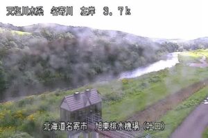 北海道名寄市 名寄川 旭東排水機場のライブカメラ