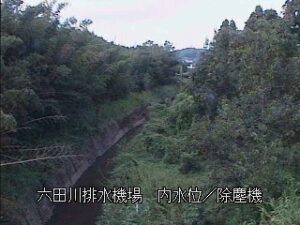 宮崎県宮崎市 六田川 六田川排水ポンプ場・内水位のライブカメラ