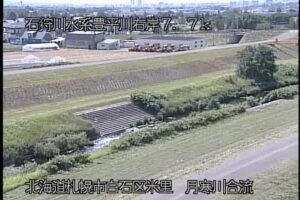 北海道札幌市 豊平川 月寒川合流点のライブカメラ