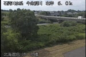 北海道旭川市 牛朱別川 功橋のライブカメラ