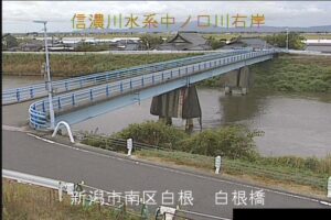 新潟県新潟市 中ノ口川 白根橋のライブカメラ
