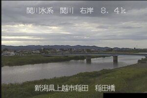 新潟県上越市 関川 稲田橋上流のライブカメラ
