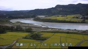 新潟県小千谷市 信濃川 川井大橋下流のライブカメラ