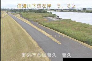 新潟県新潟市 信濃川 善久のライブカメラ