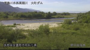 長野県安曇野市 高瀬川 犀川合流点のライブカメラ