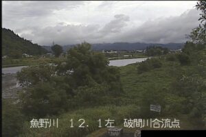 新潟県魚沼市 魚野川 破間川合流点左岸のライブカメラ