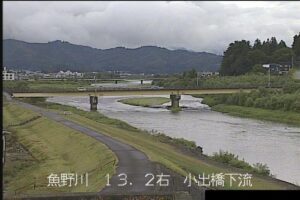 新潟県魚沼市 魚野川 袖八排水機場周辺のライブカメラ