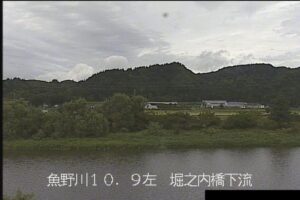 新潟県魚沼市 魚野川 与越川排水機場周辺のライブカメラ