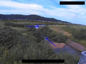 新潟県五泉市 能代川 荻曽根川合流点のライブカメラ