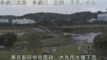 多摩川 大丸用水堰のライブカメラ|東京都府中市のサムネイル
