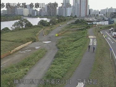 多摩川 戸手樋管のライブカメラ|神奈川県川崎市のサムネイル