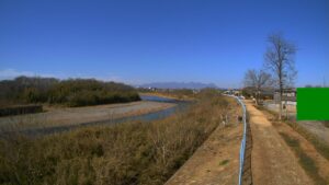 群馬県前橋市 利根川 下川町排水施設横のライブカメラ