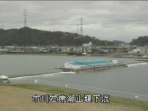 兵庫県姫路市 市川 市川潮止堰局のライブカメラ
