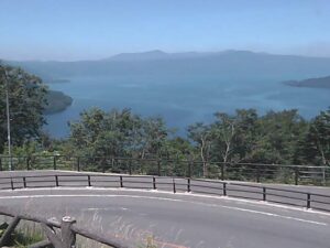 秋田県小坂町 発荷峠から十和田湖のライブカメラ