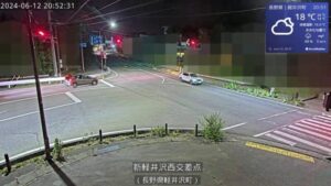 長野県軽井沢町 国道18号 新軽井沢西交差点付近のライブカメラ