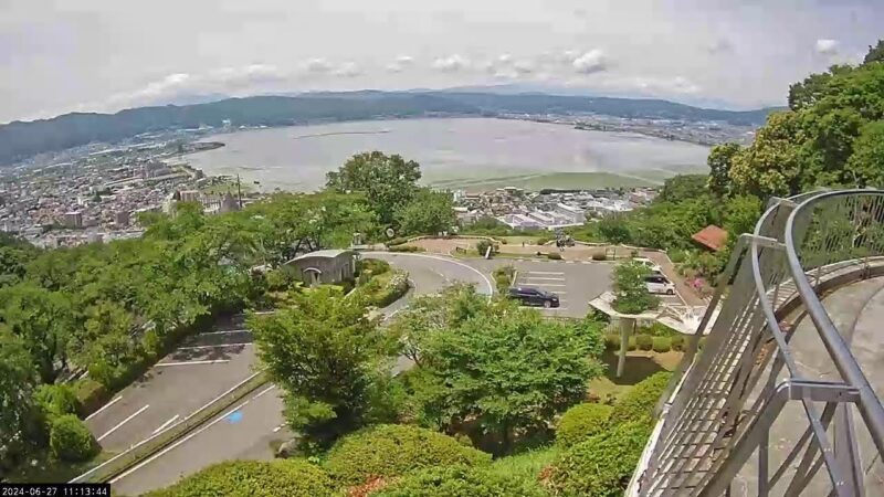 立石公園駐車場・諏訪湖のライブカメラ|長野県諏訪市のサムネイル