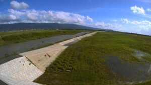 福岡県朝倉市 桂川 桂川遊水池流入部のライブカメラ