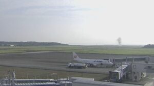 宮崎県宮崎市 MRTより宮崎空港駐機場のライブカメラ