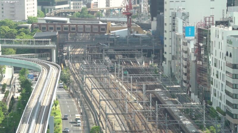 JR浜松町駅・ゆりかもめ・JR線のライブカメラ|東京都港区のサムネイル